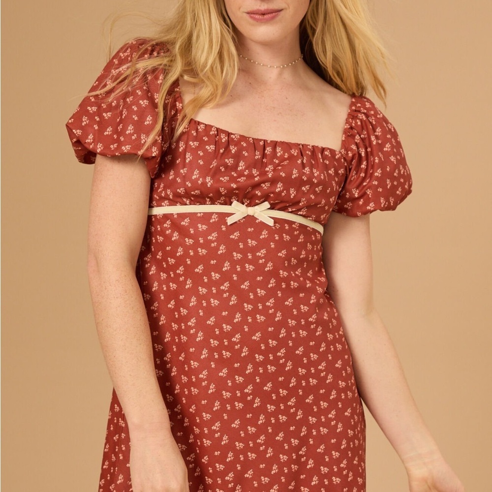 Altar’d State Jasper Floral Bow Dress Small NWOT